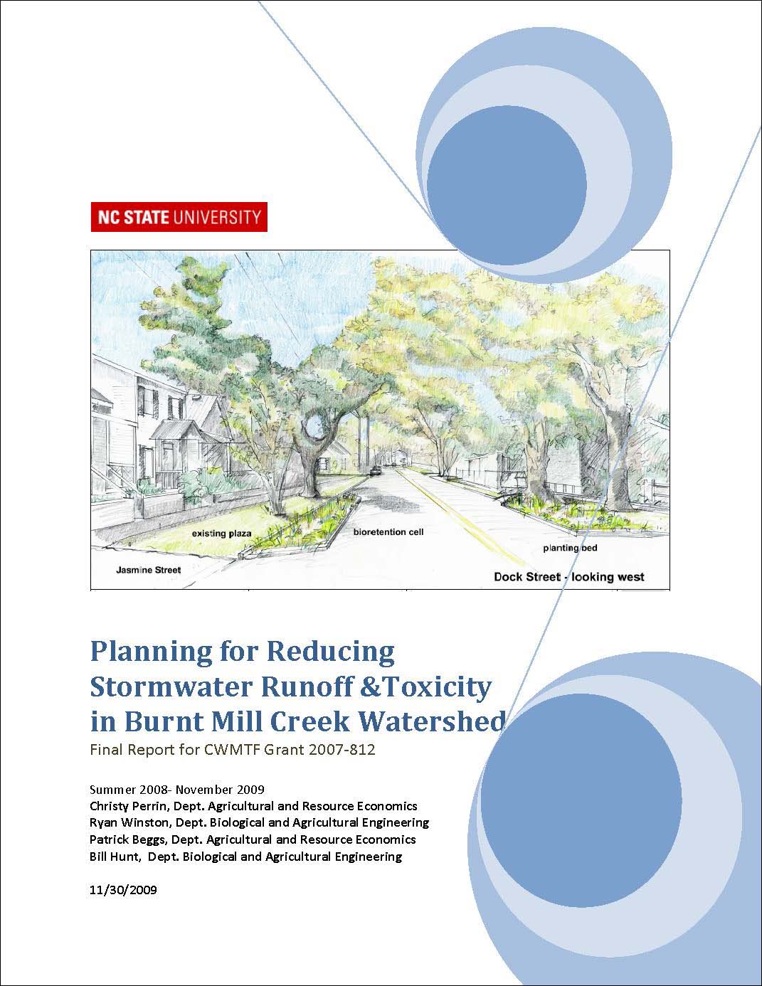 Burnt Mill Creek Report Cover Page