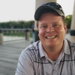 Michael O'Driscoll on a pier
