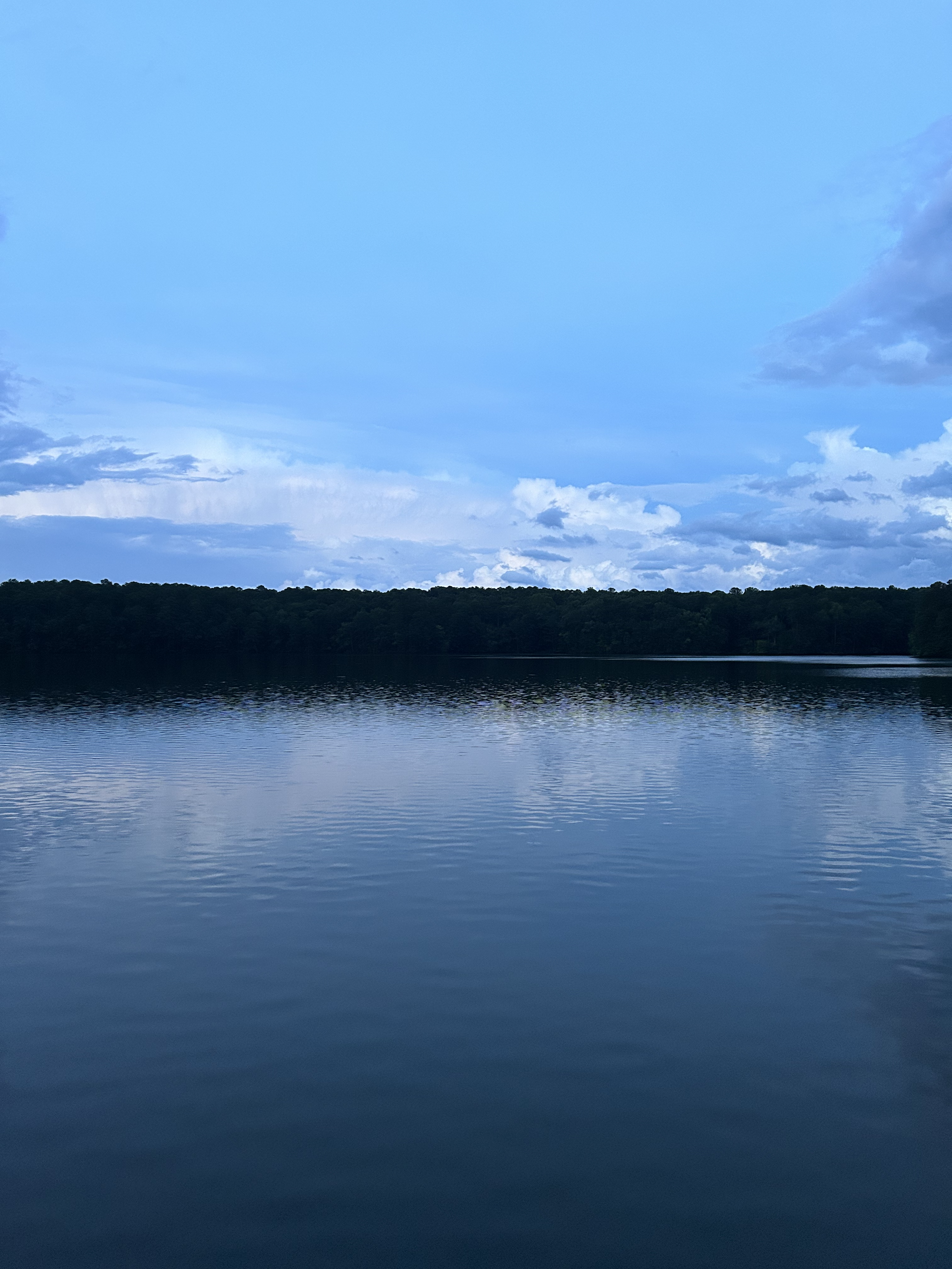 Jordan Lake at sunset